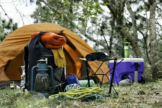 obóz w lesie
